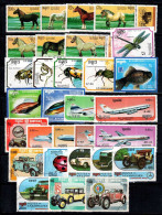 Kampuchéa 1984-89 Oblitéré 100% Chevaux, Insectes, Faune, Avion, Voiture - Kampuchea
