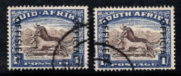 Afrique Du Sud 1950 Mi. 90-91 Oblitéré 100% Service 1 Sh - Timbres De Service