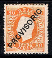 Portugal 1892 Mi. 86 Neuf * MH 80% 80 R, Provisorium Surimprimé - Unused Stamps