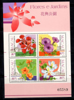 Macao 1991 Mi. Bl. 17 Bloc Feuillet 100% Neuf ** Fleurs, Flore - Blocs-feuillets