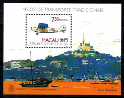 Macao 1989 Mi. Bl. 11 Bloc Feuillet 100% Neuf ** Aéronef - Blokken & Velletjes