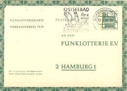522  Écureuil: Flamme D'Allemagne , 1969 - Squirrel Slogan Cancel On "Funklotterie" Stationery Postcard. Germany - Roedores