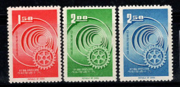 Taiwan 1966 Mi. 560-562 Sans Gomme 100% Rotary International - Ongebruikt