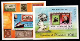 Rowland Hill 1979 Bloc Feuillet 100% Poste Aérienne Neuf ** Tchad,Honduras - Rowland Hill