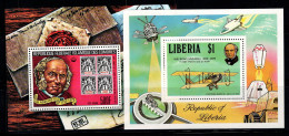 Rowland Hill 1979 Bloc Feuillet 100% Neuf ** Comores,Libéria - Rowland Hill