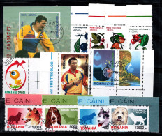Roumanie 2001 Mi. 5566-5577 Oblitéré 100% Pâques, Fruits, Calcium, Chiens - Used Stamps