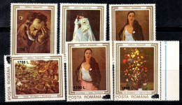 Roumanie 2000 Mi. 5482-5486 Neuf ** 100% Surimprimé Peintures, Art - Ongebruikt