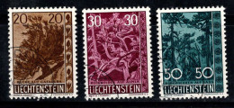 Liechtenstein 1960 Mi. 399-401 Oblitéré 100% Arbres, Flore - Gebruikt