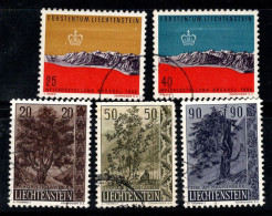 Liechtenstein 1958 Mi. 339-373 Oblitéré 60% Arbres, Flore, Relief - Gebraucht