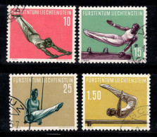 Liechtenstein 1957 Mi. 353-356 Oblitéré 100% Sport - Oblitérés