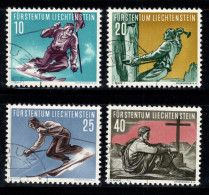 Liechtenstein 1955 Mi. 334-337 Oblitéré 100% Sport - Used Stamps