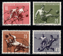 Liechtenstein 1954 Mi. 322-325 Oblitéré 100% Coupe Du Monde, Football - Used Stamps