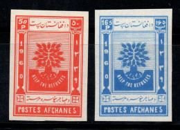 Afghanistan 1960 Mi. 488B-489B Neuf ** 100% Année Mondiale Des Réfugiés - Afghanistan