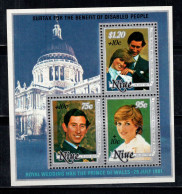 Nioué 1981 Mi. Bl. 50 Bloc Feuillet 100% Neuf ** Prince Charles, Diana - Niue