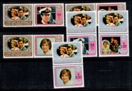 Nioué 1982 Mi. 456, 471 Neuf ** 100% Prince Charles, Diana - Niue