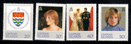 Îles Caïmanes 1982 Mi. 490-493 Neuf ** 100% Princesse Diana - Cayman Islands