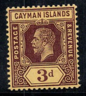 Îles Caïmanes 1912 Mi. 37 Neuf * MH 100% Le Roi George V, 3P - Cayman Islands