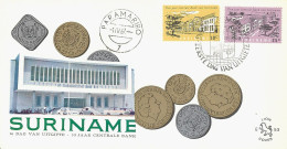 SURINAM. FDC.  10th ANNIVERSARY CENTRAL BANK OF SURINAM. 1967 - Suriname