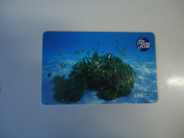 THAILAND USED   CARDS PIN 108  FISHES MARINE LIFE - Vissen