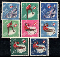 Panama 1963 Mi. 677-684 Neuf ** 100% Jeux Olympiques, Innsbruck - Panama