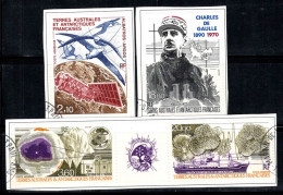 Territoire Antarctique TAAF Français 1991 Mi. 277-78,281-82 Oblitéré 100% Poste Aérienne Albatros,C.de Gaulle - Used Stamps