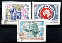 Territoire Antarctique TAAF Français 1989-90 Mi. 255-56,265 Oblitéré 100% Poste Aérienne Révolution,Île - Used Stamps