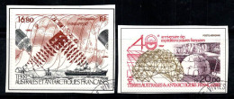 Territoire Antarctique TAAF Français 1987 Mi. 230-31 Oblitéré 100% Poste Aérienne Satellite,Dôme - Used Stamps