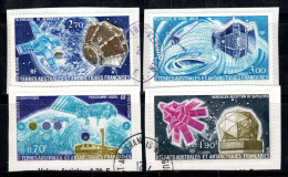 Territoire Antarctique TAAF Français 1977-79 Mi. 120-21,128-29 Oblitéré 100% Poste Aérienne Satellite - Used Stamps