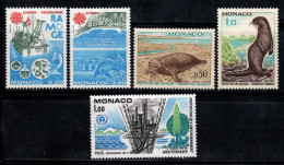 Monaco 1970-84 Neuf ** 100% Réserve Submergée,Protection Des Animaux - Andere & Zonder Classificatie