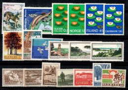 Écologie 1962-70 Neuf ** 100% Espagne, Norvège, Danemark, Islande... - Natur