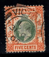 Hong Kong 1904 Mi. 78 Oblitéré 100% 5 C, Roi Édouard - Oblitérés