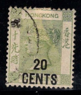 Hong Kong 1891 Mi. 48 Oblitéré 100% Surimprimé 20 C - Used Stamps