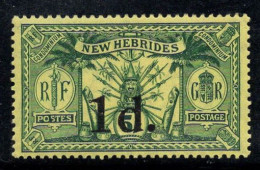 Nouvelles-Hébrides 1920 Mi. 59 Neuf * MH 100% Surimprimé 1 J Sur 5 - Unused Stamps