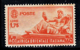 Afrique Orientale Italienne 1938 Sass. 14 Neuf ** 100% 1,75 L.,Monument Du Nil - Africa Oriental