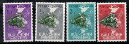 Sud Vietnam 1959 Mi. 188-191 Neuf ** 100% Locomotive, Trains - Viêt-Nam