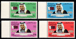 Qatar 1982 Mi. 818-821 Neuf ** 60% Cheikh Khalifa Bin Hamad - Qatar