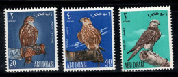 Abou Dhabi 1965 Mi. 12-14 Neuf ** 100% OISEAUX - Abu Dhabi