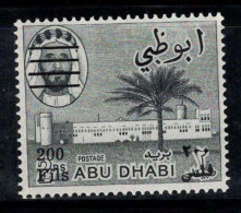 Abou Dhabi 1966 Mi. 23 C Neuf ** 100% 200 F Surimprimé - Abu Dhabi