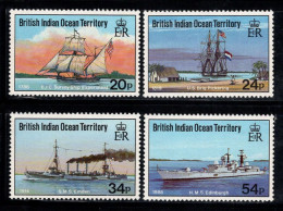 Territoire Britannique De L'océan Indien 1991 Mi. 115-18 Neuf ** 100% Navires - Territorio Britannico Dell'Oceano Indiano