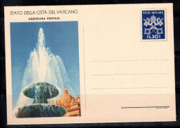 Vatican 1953 Entiers Postaux 100% L. 20, Filagrano C12, Neuve - Lettres & Documents