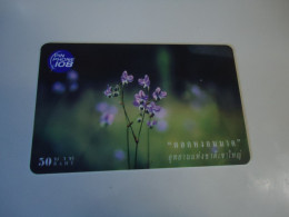 THAILAND USED  CARDS PIN 108  FLOWERS - Fleurs