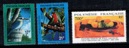 Polynésie Française 1991 Yv. 383-385 Neuf ** 100% Faune, Gauguin - Neufs