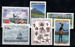 Polynésie Française 1991 Yv. 389-394 Neuf ** 100% Paysages Mozartm, Navire - Neufs