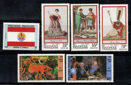 Polynésie Française 1985 Yv. 237-242 Neuf ** 100% Drapeau, Folklore, Art, Culture - Neufs