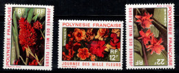 Polynésie Française 1971 Yv. 83-85 Neuf ** 100% Fleurs, Flore - Neufs