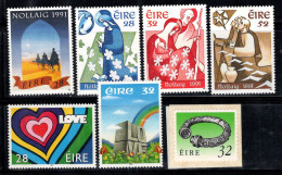 Irlande 1991-92 Mi. 775-81 Neuf ** 100% Noël, Bijoux En Bois, Amour - Neufs