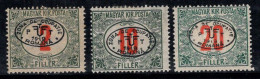 Debreczen 1919 Mi. 3, 6, 9 Neuf * MH 100% Timbre-taxe - Debreczin