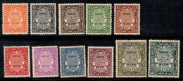 Égypte 1926 Mi. 39-49 Neuf ** 80% Service - Unused Stamps