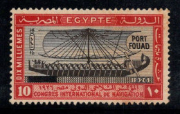 Égypte 1926 Mi. 113 Neuf * MH 40% Surimprimé 10 M, Port Fouad - Unused Stamps