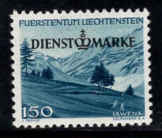 Liechtenstein 1947 Mi. 34 Neuf ** 100% 150 Rp Service - Oficial